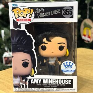 Funko Pop Rocks #355 Amy Winehouse in White Tank Top Funko-Shop Exclusive